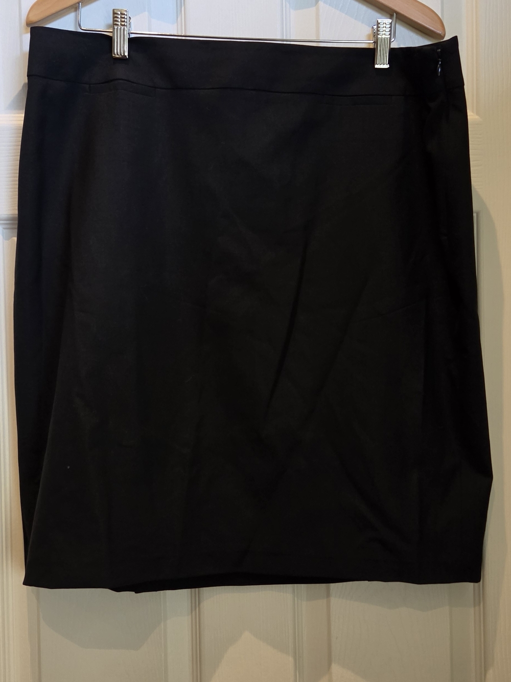 Banana Republic Black Classic Pencil Skirt In Lightweight Wool